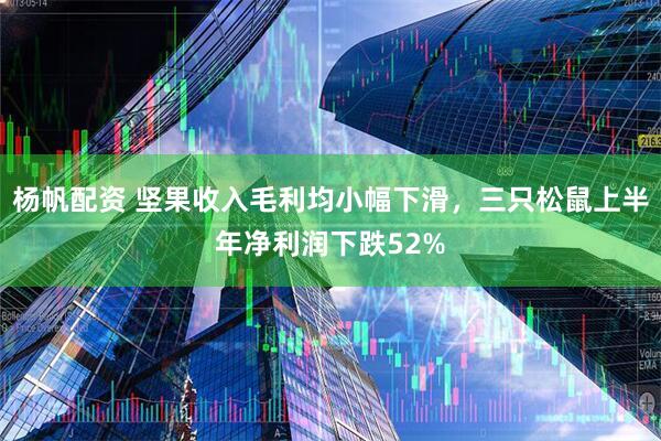杨帆配资 坚果收入毛利均小幅下滑，三只松鼠上半年净利润下跌52%