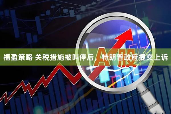 福盈策略 关税措施被叫停后，特朗普政府提交上诉